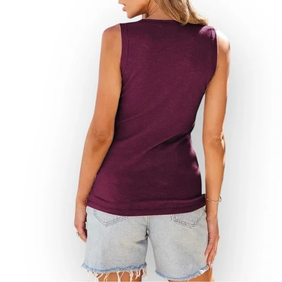 SO Henley Tank Top - Picture 2 of 5